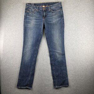 Lucky Brand Lola Straight Jeans Womens 14 32x32 Blue Medium Wash Mid Rise